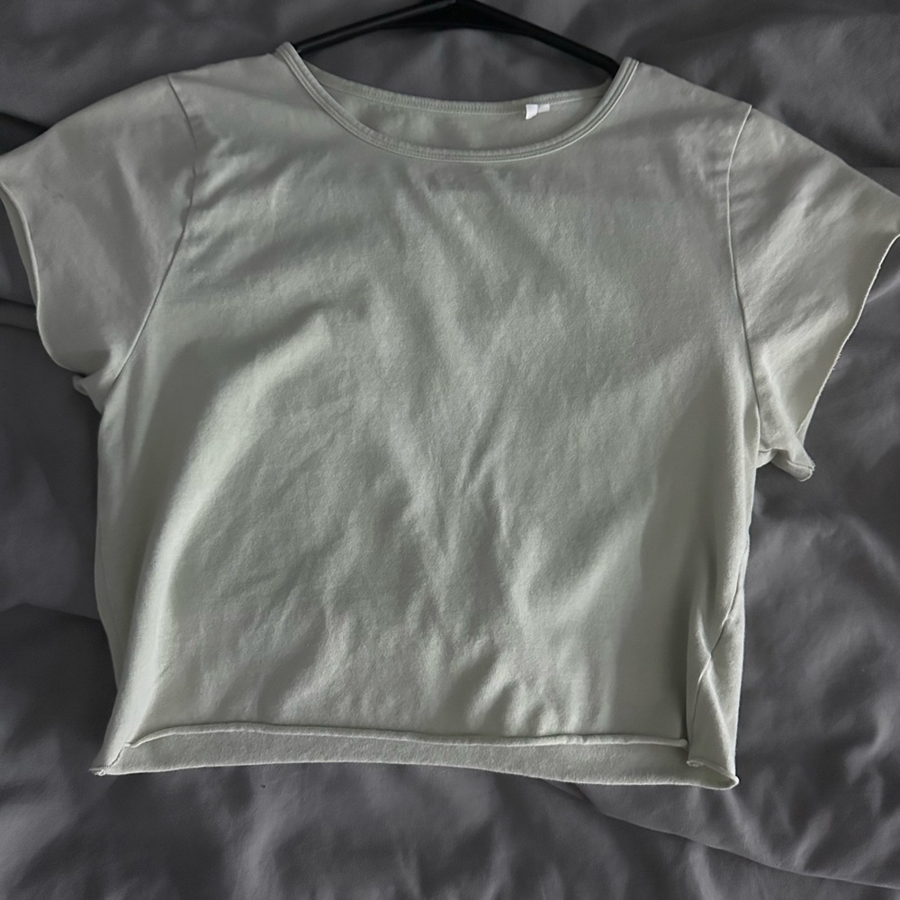 PacSun Sage Green Crop Top